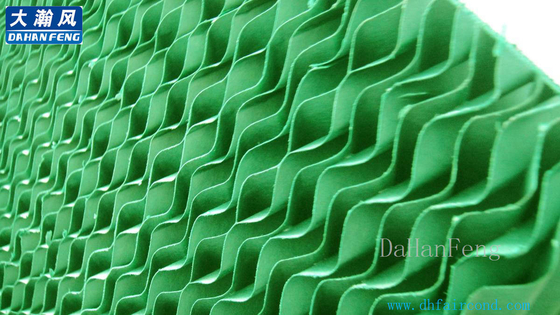 China DHF Green cooling pad/ evaporative cooling pad/ wet pad supplier