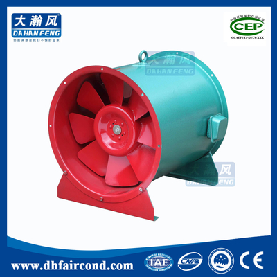 China DHF industrial commercial Fire-fighting smoke-exhaust fan with high temp air exhaust ventilation blower fire smoke fan supplier